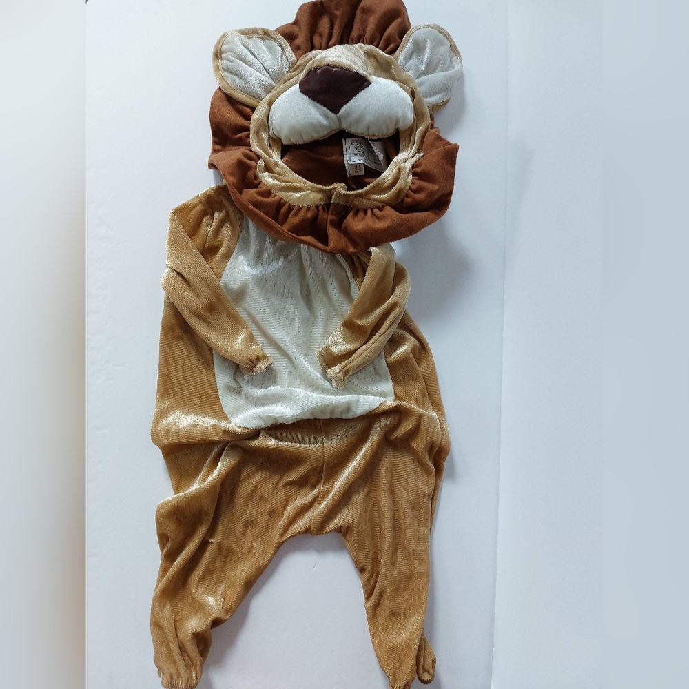 2pc Lion Costume 6-12m Cowardly Lion King Simba‎ Zoo Animal Biblical Costume